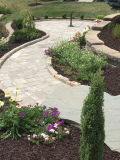 Weathered  Chestnut Blend Estate Pavers and Curbstone