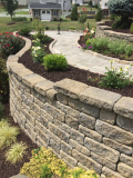 Weathered  Chestnut Blend Estate Pavers and Curbstone, Versa-Lok Mosaic